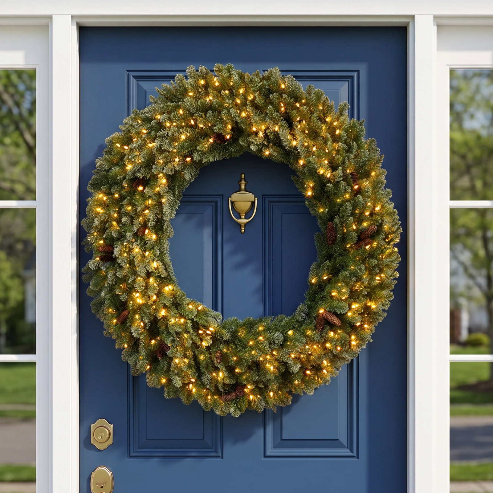 60'' Lighted Wreath