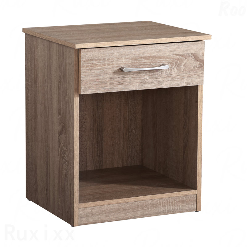 Table de chevet Sandle, Brun