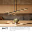 Luminaire suspendu linéaire moderne à 1 lumière pour îlot de cuisine Shift-88045423-88045425