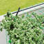 Grands treillis en acier avec filet d'escalade, arche de jardin moderne réglable