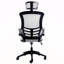 Fauteuil de direction moderne haut dossier en filet avec appui-tête et accoudoirs rabattables Techni Mobile-1535524870-1535524871