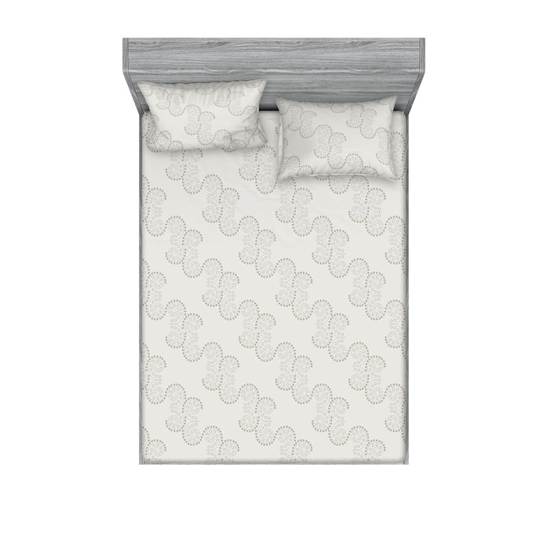 Drap-housse et taie décorative Ambesonne, Ensemble de draps très grand californien avec 2 t