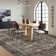 Vintage Floral Machine Washable Rug with Non-Slip Backing, Distressed Low Pile Indoor Mat, Foldable Traditional Accent Rug for Living Room, Bedroom