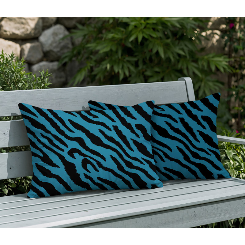 Coussin intérieur / extérieur Valerie, 25x18, Turquoise