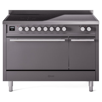 ILVE Professional Plus II 48 in Induction Range, 6 Induction Element (Solid Door)