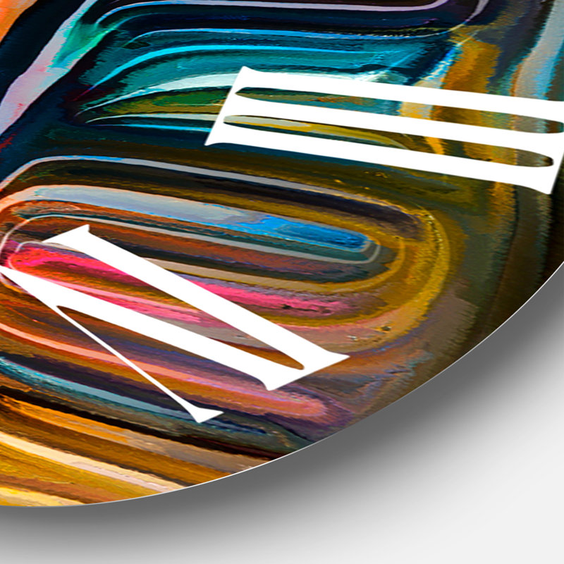 Color Fusion II - Horloge murale moderne, Grand