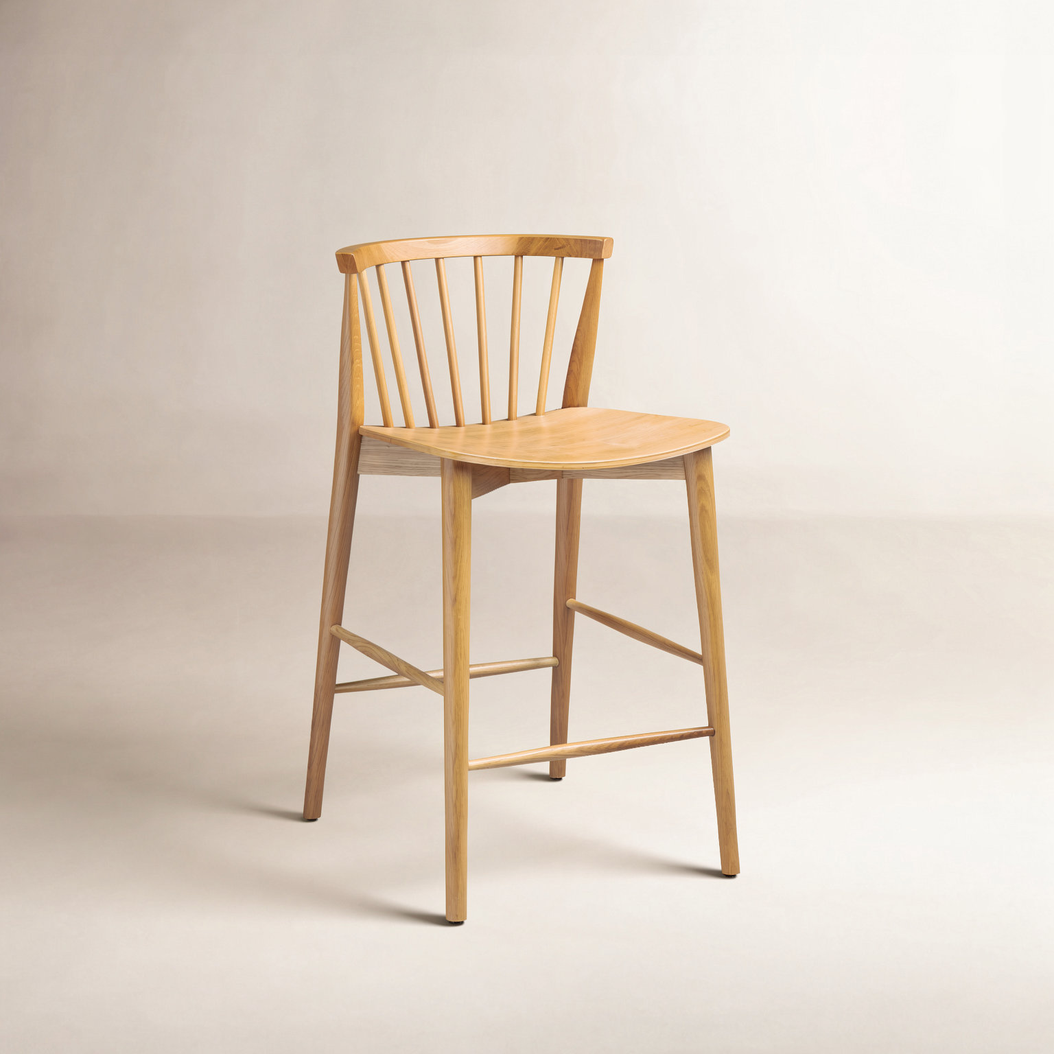 Tybee 25" Bar Stool, Oak