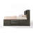 Gray Oak Finish Queen Bed W/Storage