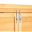 Remise de rangement extérieure imperméable en bois avec cadre en métal, remise pour outils de jardin