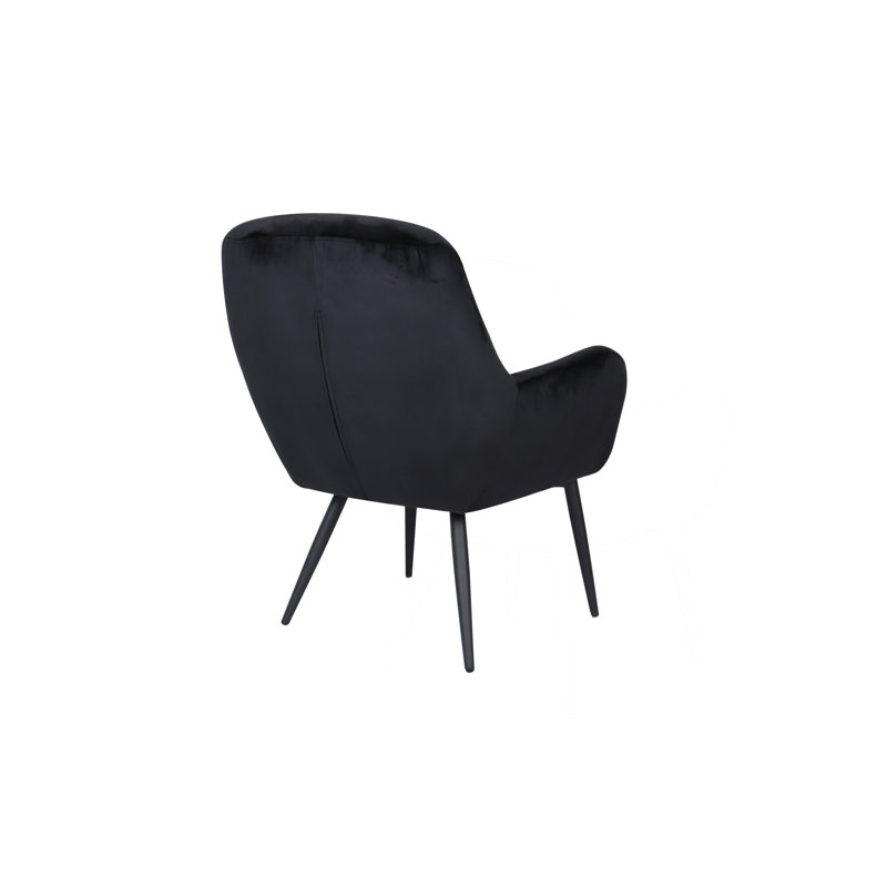 Upholstered Side Chair, Onyx