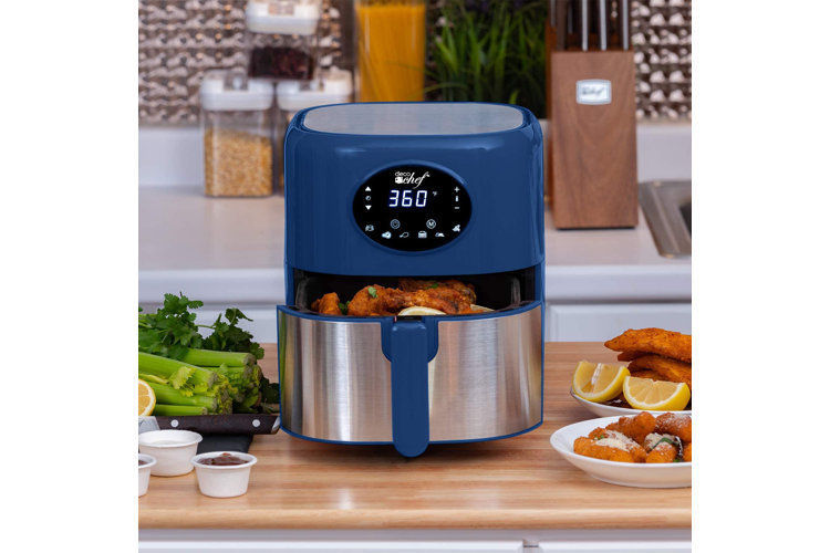 blue kitchen air fryer