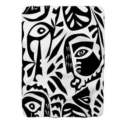 Abstract Abstract Forms - Couverture sherpa de qualité supérieure 1 pièce