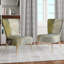 Chaise d'appoint rembourrée à motif floral - Chaise d'appoint moderne à motif floral-90396902