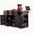53Inch Large Kitchen Island With Drop Leaf, Power Outlet, Door Internal Storage Rack, Rolling Kitchen Cart On 5 Wheels With 5 Open Side Racks For Kitchen, Dining Room,Black(Not Include Bar Stools)-1337508682