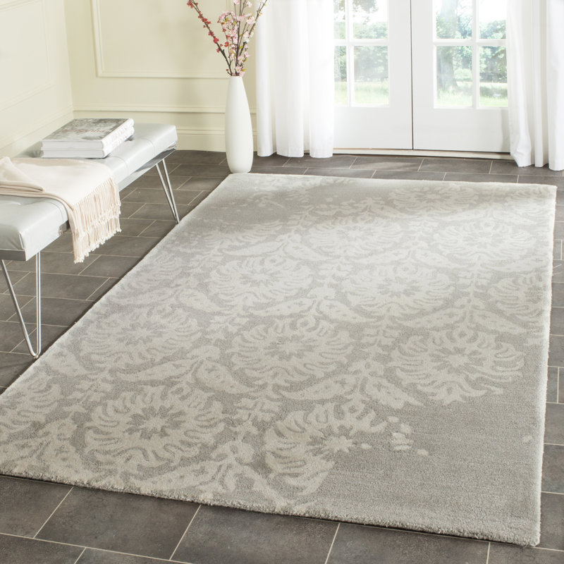 Rudra Hand Tufted Wool Geometric Rug, Rectangle 4' x 6'
