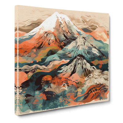 Japanese Mountains Abstract - No Frame Print