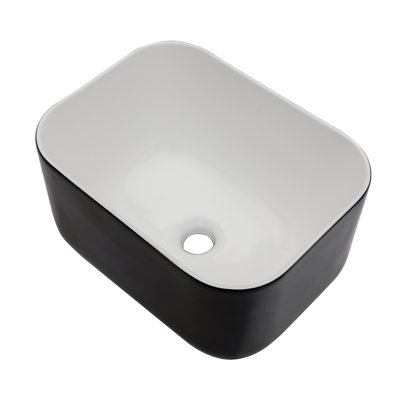 MONSFEST 12 " Ceramic Rectangular Bathroom Sink