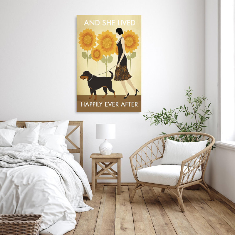 «Cassiani Dog And She Lived Happily Ever After», impression sur toile, H 20 po x l 16 po x P 1,25 po