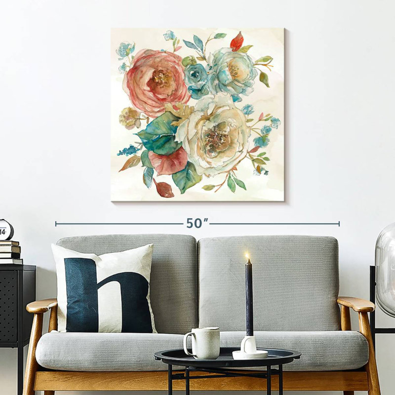 Dainty Rose Garden I, 30" H x 30" W