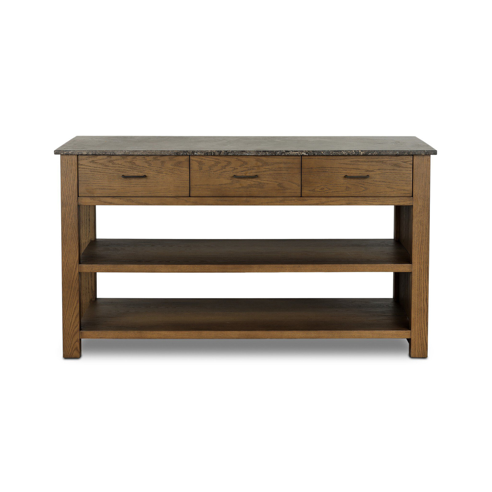 Divina Kitchen Island-Warm Grey Marble