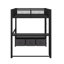 Lit mezzanine double avec bureau, garde-robe et tiroirs-824571558