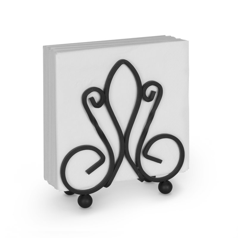Metal Napkin Holder, Black