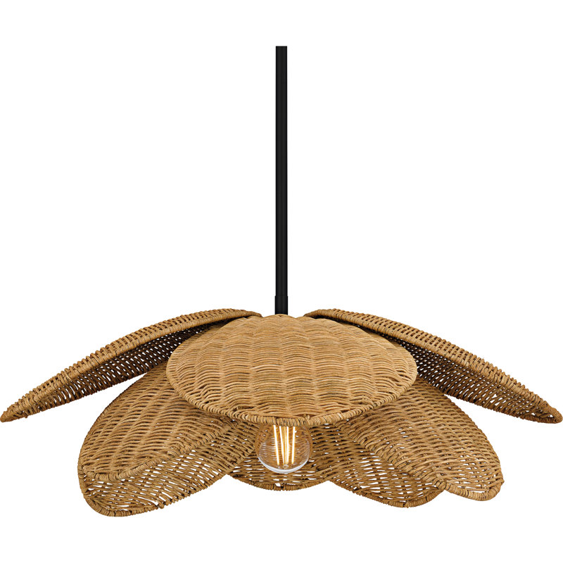 Luminaire suspendu 4 lumières Corisha, 1, H 8 po x l 22 po x P 22 po