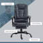 Fauteuil de bureau vibrant à 7 points avec fonction de massage et dossier inclinable, bleu-243229712