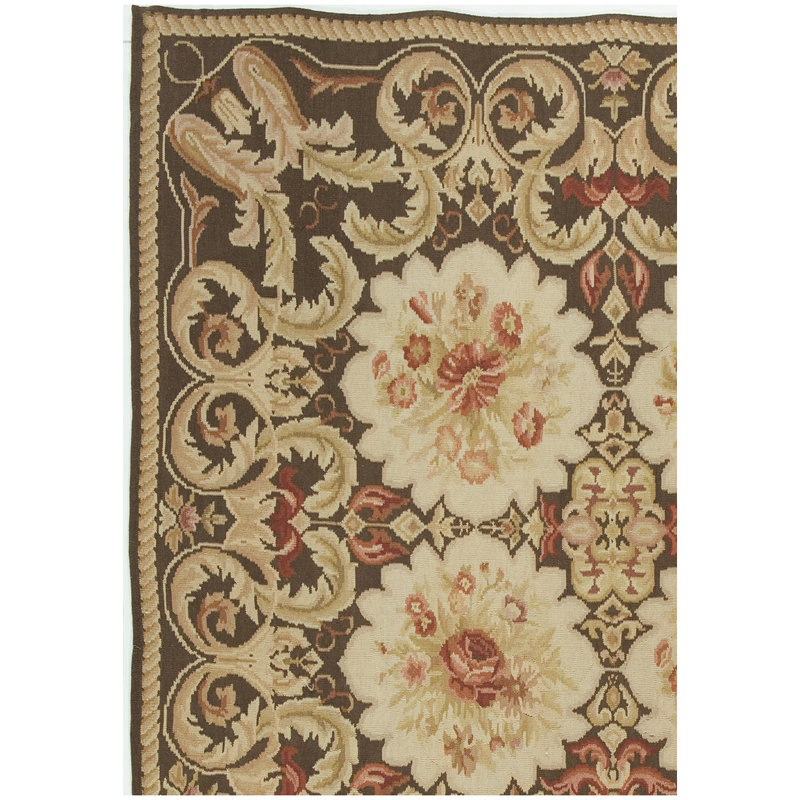 Wool Floral Area Rug, Rectangle 12' x 15'