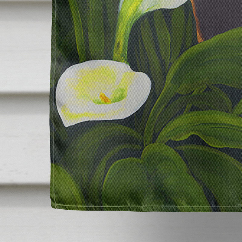Drapeau de jardin 2 côtés beagle lillies, H 28 po x l 40 po