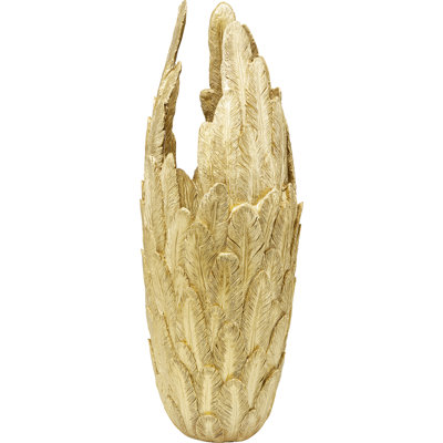 Vase Feathers Gold