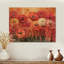 Fleurs de renoncule vives au coucher du soleil en automne II - décoration murale en bois de renoncule - sur bois de pin naturel-1497115231