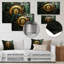 Or impressionnant Crypto Bitcoin - art mural en métal Fashion Bitcoin MT132170-1396907962