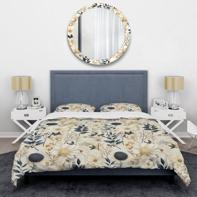 Botanical Sketches Ii Floral Duvet Cover