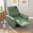 270° Power Swivel Rocker Recliner Chair W/ Phone Holder, Electric Glider Reclining Sofa With USB Ports, Power Swivel Glider, Rocking Chair Nursery Recliners For Living Room Bedroom(Dark Green)-540721397