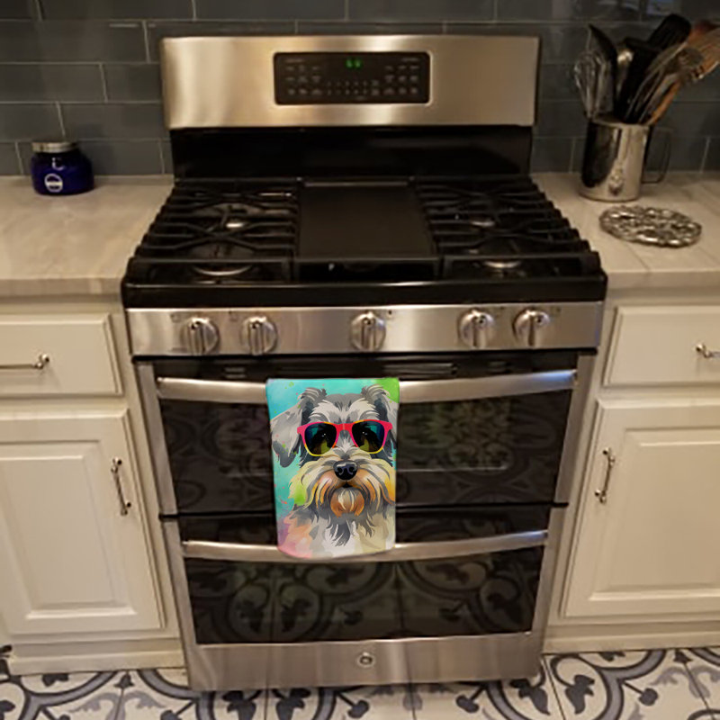 Serviette de cuisine Schnauzer Hippie Dawg