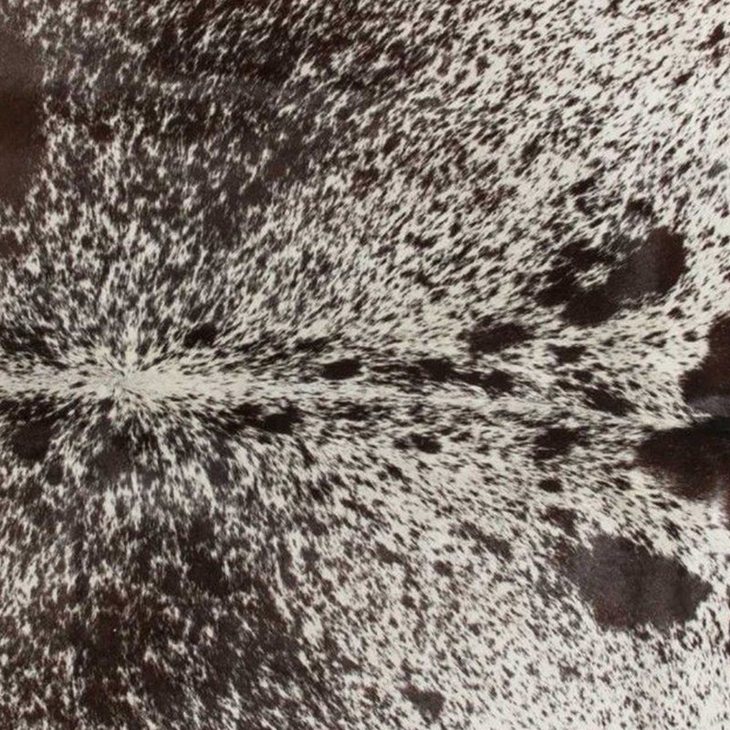 Tapis brun et blanc en peau de vache, Nouveauté 5 pi x 7 pi