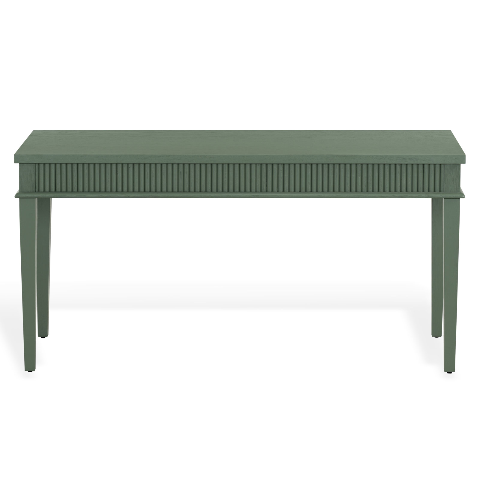 Haden 1 Drawer Reeded Desk, Green