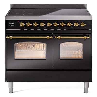 Cuisinière à induction 40 pouces avec 6 éléments à induction ILVE Nostalgie II Series (porte en verre)