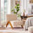 Upholstered Accent Chair with Wooden Legs-763807175
