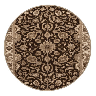 Machine Washable Persian Brown Area Rug