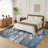 Willington Abstract Gray/Blue Rug-1550605204