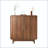 Walnut Carved Side Cabinet with Adjustable Shelves
