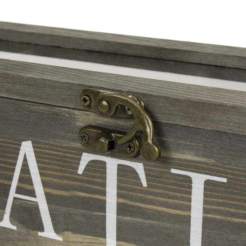 MyGift Wood Tea Box