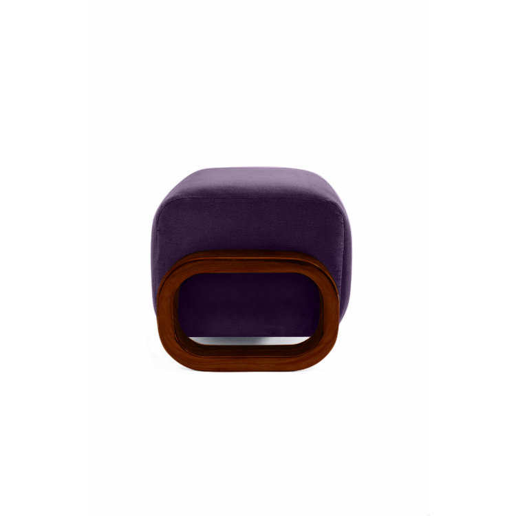 Repose-pieds Cayenne, Velours violet