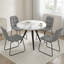 Ensemble de table de salle à manger 5 pièces, table de cuisine moderne 34,7 po avec chaises-1191725956-1191725955