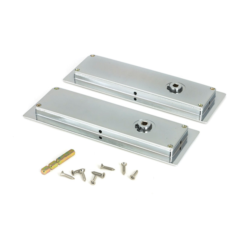 Door Accessory, 17.5cm H x 6cm W x 1.3cm D, Polished Chrome