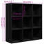 Yeats Book Cabinet 98x29x97,5 cm Engineered Wood-1799539811