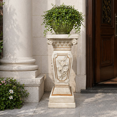 Colonne romaine pour piédestal de jardin