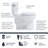 Easley FLUSH GUARD with Overflow Protection 2-Piece 1.28 GPF Single Flush Round Toilet in White